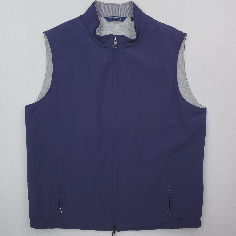 Peter Millar Vest Mens XL Blue Crown Crafted Stealth Light Insulated Performance